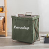 【谷子麦子 马丁布铁架中号折叠洗衣篓】脏衣篮方形居家布艺收纳篓桶 商品缩略图5