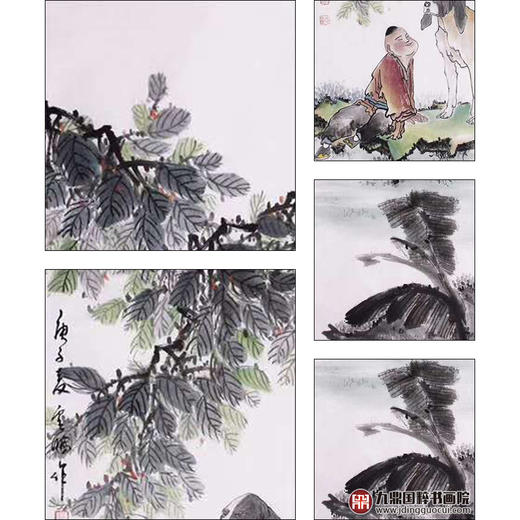 高云鹏《童趣图》34cm*138cm*4 人物四条屏作品 客厅/书房/茶室挂画 商品图3