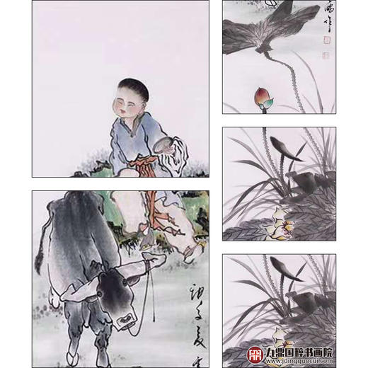 高云鹏《童趣图》34cm*138cm*4 人物四条屏作品 客厅/书房/茶室挂画 商品图6