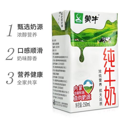 蒙牛纯牛奶250ml 商品图2