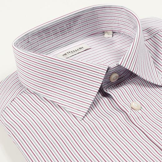 METTE男装男士纯棉白色彩条衬衫 7103006 商品图3
