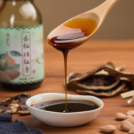邓老杏仁桔红膏广东植物凉茶怕上火蜜炼膏蜂蜜橘红蜜茶150ml/瓶*3 商品图2
