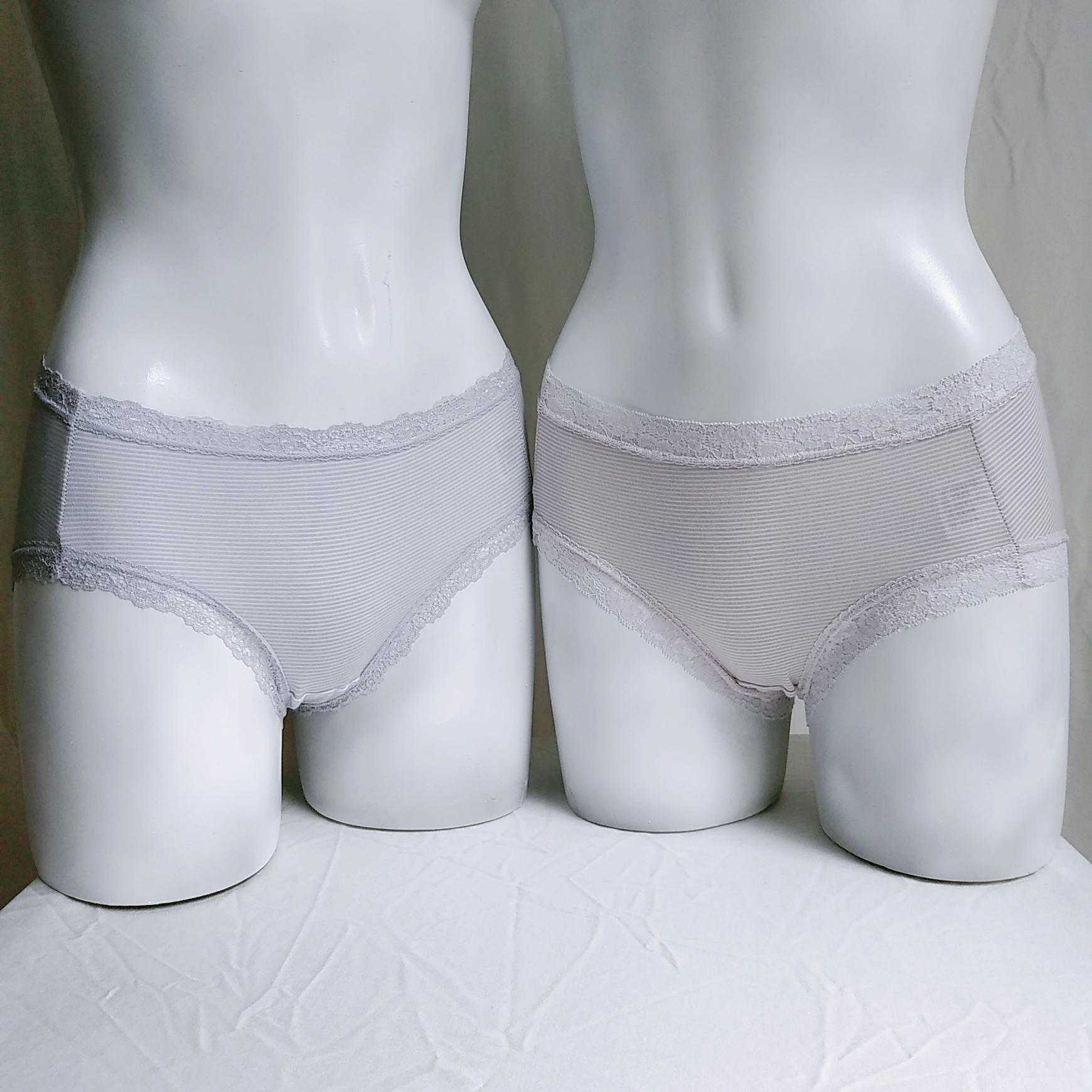 WD016女式吸湿速干蕾丝边三角短裤（二枚组）