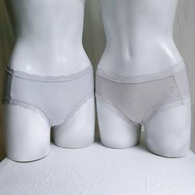 WD016女式吸湿速干蕾丝边三角短裤（二枚组）