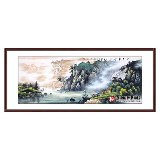 高云鹏《山高聚灵气》68*178cm 山水横幅作品 办公室/客厅/书房挂画 商品图0