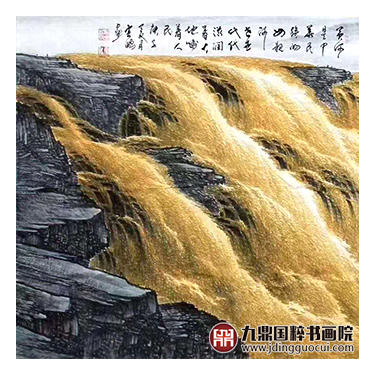 高云鹏《万里黄河流金沙》140*350cm 山水横幅作品 办公室/客厅/大厅挂画 商品图3
