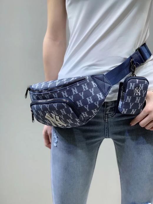 暴躁起来！M1B洋基队满印牛仔布二合一腰包胸包 商品图3