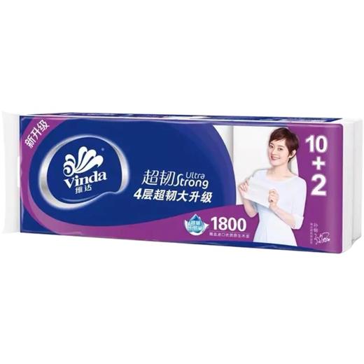 新升级维达超韧 4层超韧大升级卫生纸 1800g  12卷 商品图0