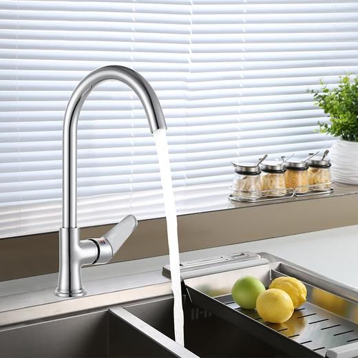 菜盆水龙头 单把菜盆龙头 360°旋转 冷热两用 水龙头 WL-7080 商品图0
