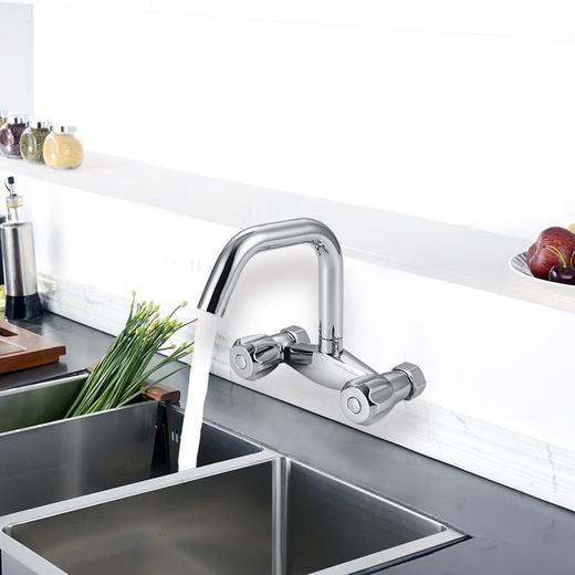 菜盆龙头 双把厨房龙头 360°旋转 冷热两用  WL-7052 商品图0
