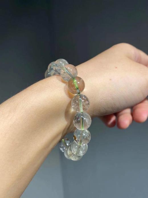 天然白水晶圆珠手链， 顺丰包邮 商品图3