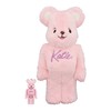 Bearbrick Katie粉植绒400%+100% 商品缩略图0