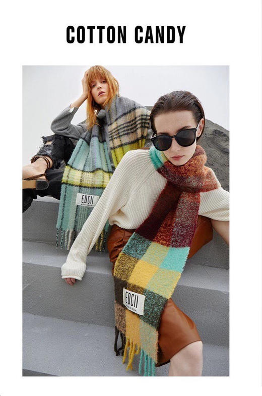 ☁EDGII X Cotton Candy☁「棉花糖羊毛围巾」 商品图2