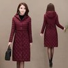 JXG-新款秋冬装修身显瘦过膝菱格棉袄棉服冬季外套女 商品缩略图2