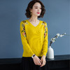 LM-20019外穿毛衣宽松短款女装秋冬2020年新款洋气绣花针织打底衫 商品缩略图1