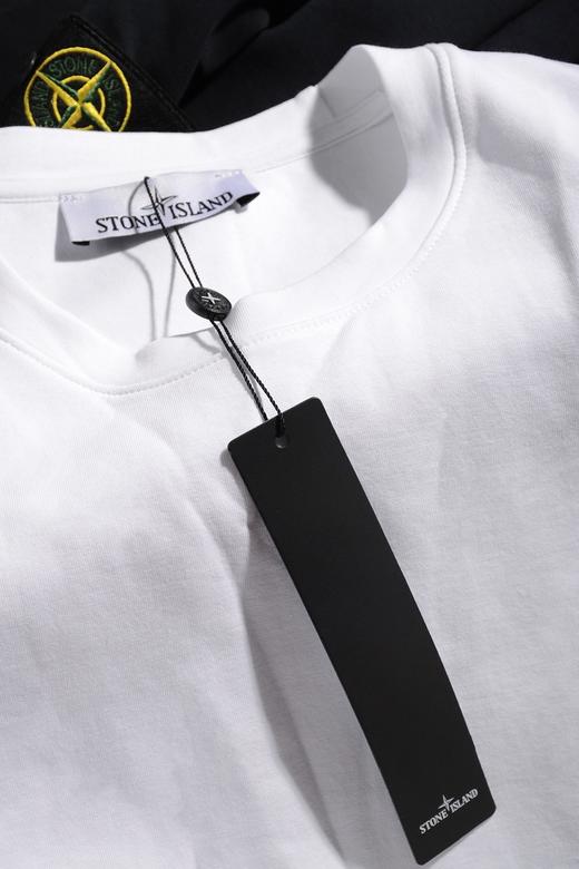 点此购买 石头岛简约纯黑纯白圆领袖章卫衣诱160906 商品图7