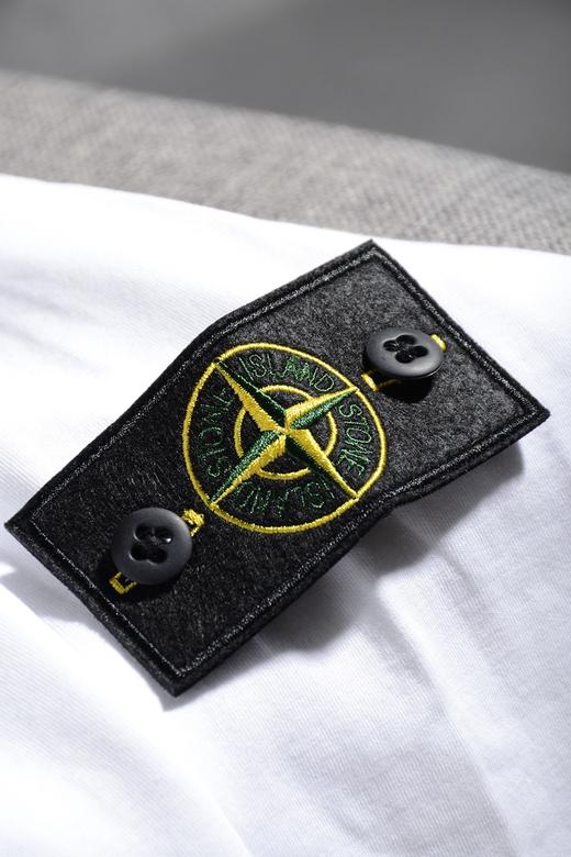 点此购买 石头岛简约纯黑纯白圆领袖章卫衣诱160906 商品图10