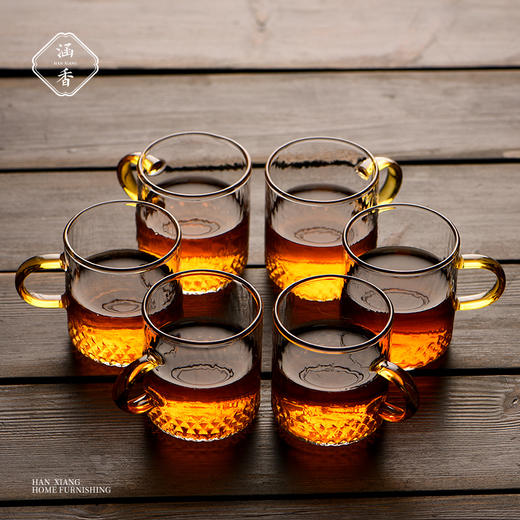 茶杯-玻璃品茗杯-加厚耐热玻璃直身、雅致小杯 商品图1