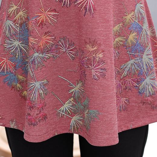 MM-BH26140中老年女装春秋新品T恤洋气中年妈妈宽松大码打底衫韩版显瘦上衣 商品图3