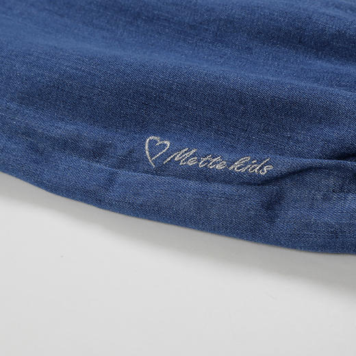 mette儿童裤子冬季新款中大童女加厚加绒牛仔裤宽松休闲水洗长裤 商品图3