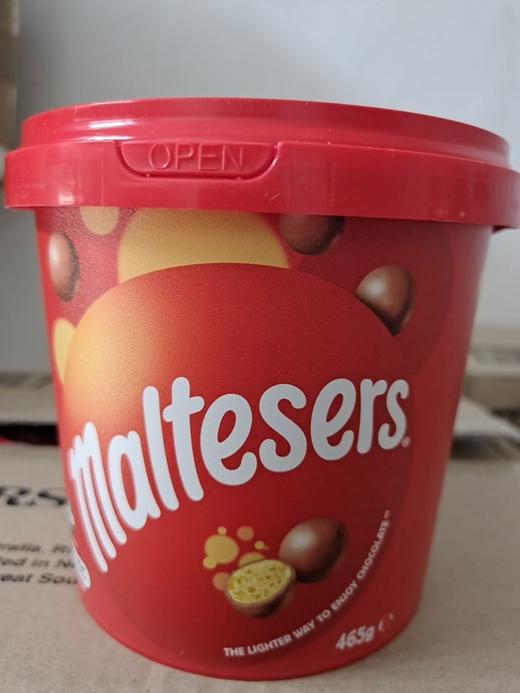 现货 麦丽素maltesers澳洲麦提莎夹心牛奶巧克力桶装465g 商品图0
