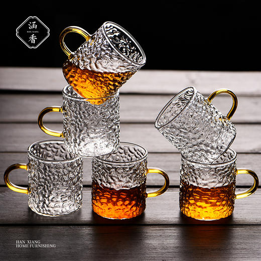 茶杯-玻璃品茗杯-加厚耐热玻璃直身、雅致小杯 商品图5