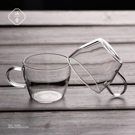 茶杯-玻璃品茗杯-加厚耐热玻璃直身、雅致小杯 商品图2