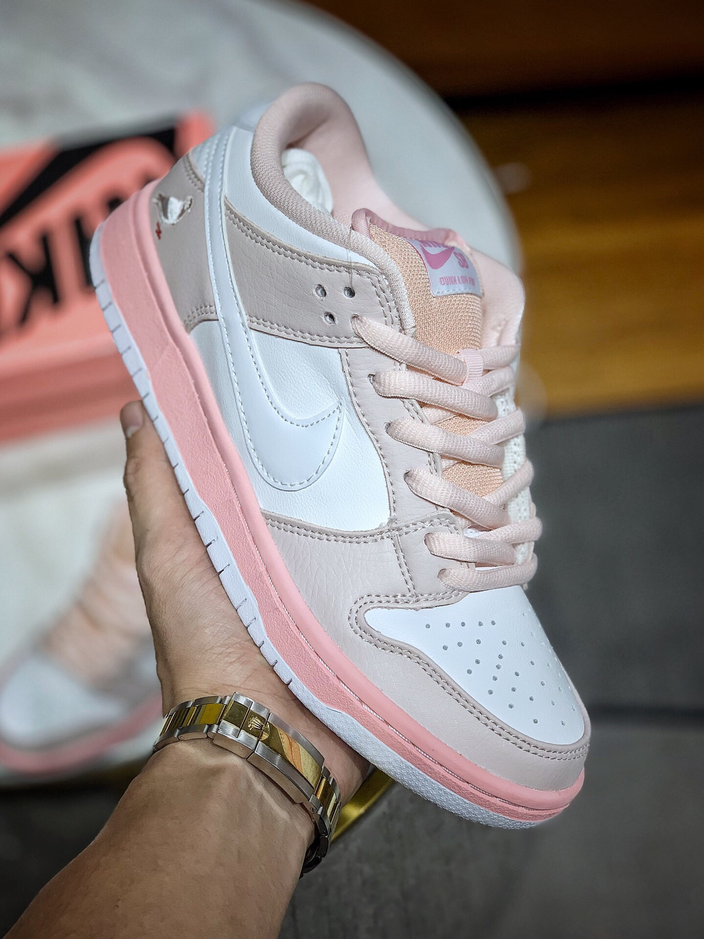 【天猫正品 nk sb dunk low 粉鸽子】女神专属配色 加厚鞋舌 zoom气垫