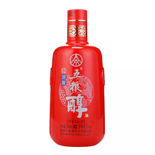 五粮醇红淡雅50度浓香型500ml*6瓶/箱 商品图2