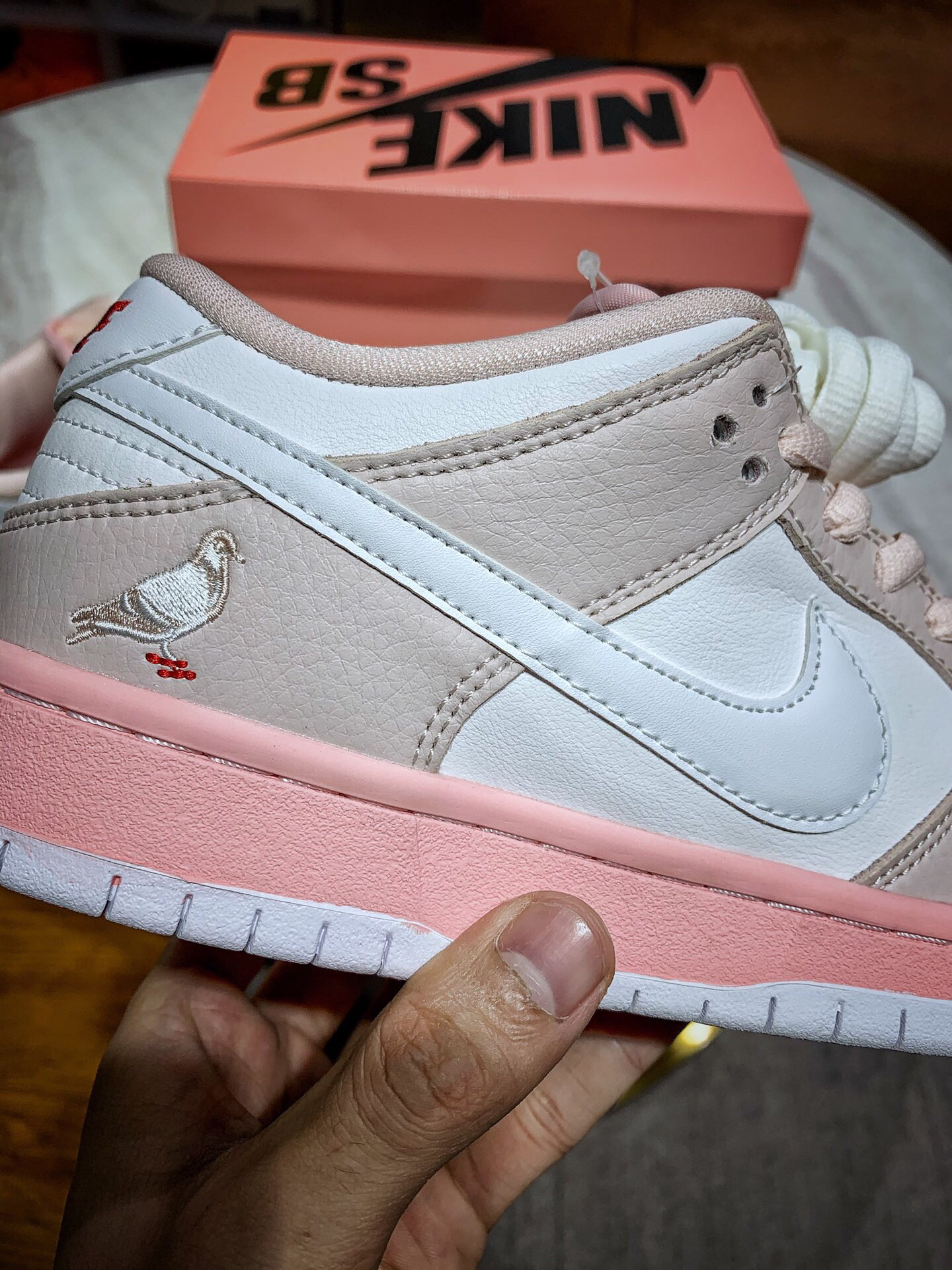 【天猫正品 nk sb dunk low 粉鸽子】女神专属配色 加厚鞋舌 zoom气垫