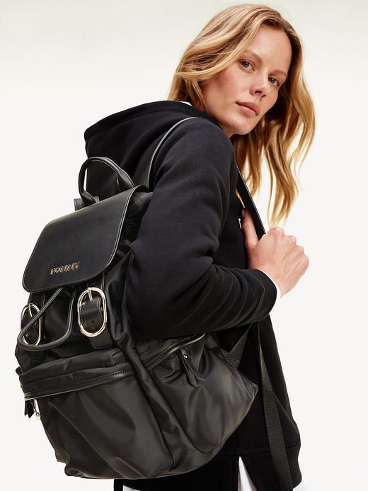 Tommy Hilfiger 2020秋季新款时尚女款双肩包AW0AW08853 商品图9