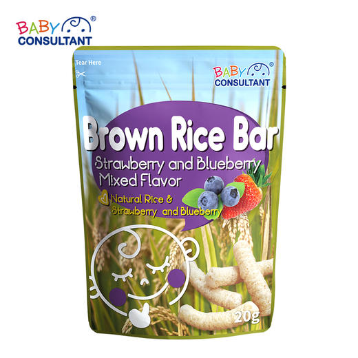 宝贝顾问韩国进口糙米条手指泡芙宝宝米条辅食儿童磨牙米条 商品图0