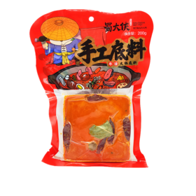 蜀大侠手工牛油火锅底料麻辣味200g