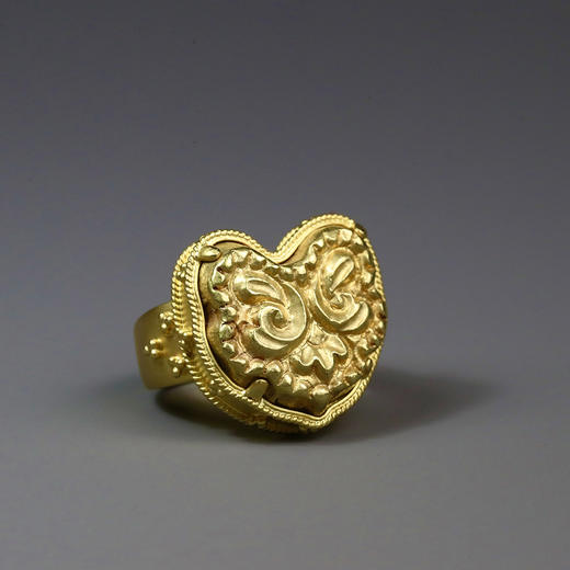 唐代金花“盛唐花舞”戒指 商品图0