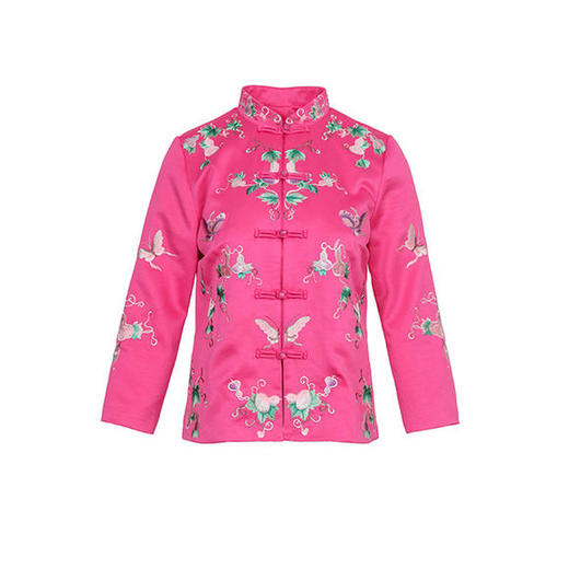 YFN-20216春秋中国风改良亚麻中袖旗袍上衣 商品图4