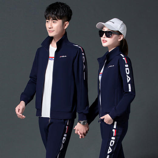 SP-XH1806情侣卫衣春秋款宽松三件套男装2020年新款潮男士休闲套装 商品图2