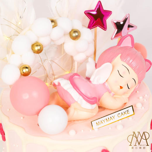 3466“瞌睡Angel爱莎宝宝”粉蓝底（送女孩  女宝宝 小朋友 周岁） 商品图2