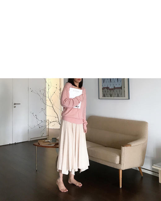 V-neck cashmere sweater 商品图1