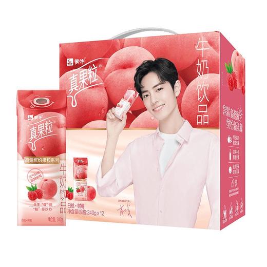 蒙牛真果粒白桃树莓味配置型牛奶饮品 商品图3
