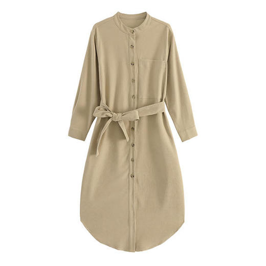 WZNH-SYY2085秋季新款长款宽松厚款连衣裙 商品图4