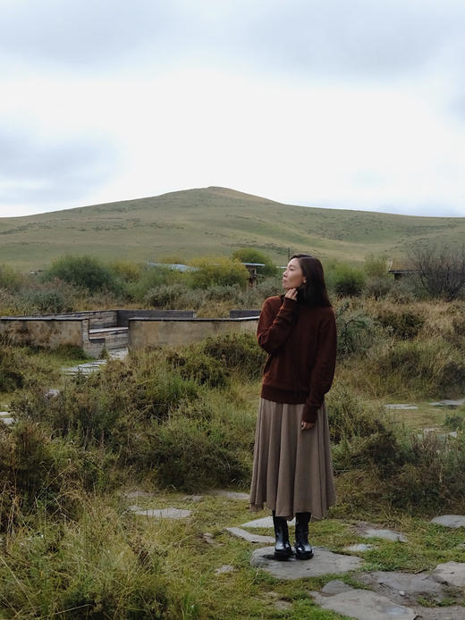 V-neck cashmere sweater 商品图4