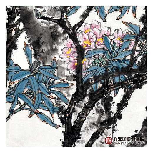 杨秀泽《丽日》68*68cm 花鸟斗方作品 餐厅/卧室挂画 商品图5