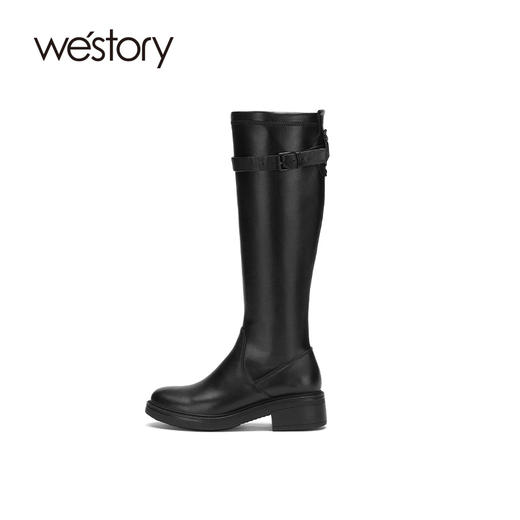 westory2020年冬季新款马丁靴女英伦风潮ins高帮厚底W20DQ80161 商品图1