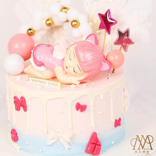 3466“瞌睡Angel爱莎宝宝”粉蓝底（送女孩  女宝宝 小朋友 周岁） 商品图4