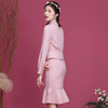 OY-20256中国气质女装套装秋装2020年新款上衣配鱼尾半裙洋气两件套 商品缩略图3