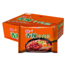 统一香辣牛肉面100g*24袋