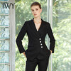 IWY/黑色长袖西装长裤套装C10407-B+P10407-B 商品缩略图1