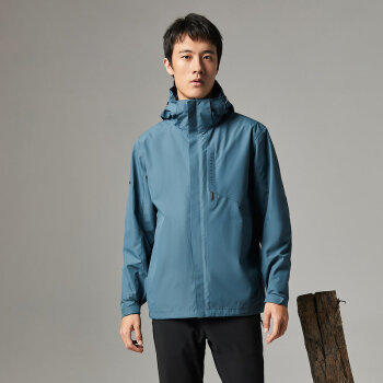 探路者冲锋衣男三合一外套 2020秋冬户外新款防水透湿男式套绒冲锋衣TAWI91311 商品图4