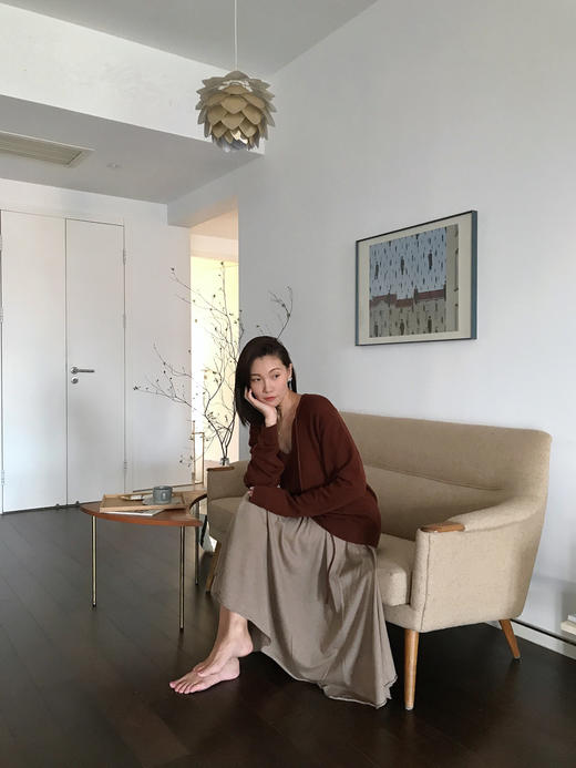 V-neck cashmere sweater 商品图5