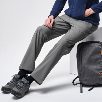 探路者（TOREAD）20秋冬新品 软壳裤 男士户外加厚加绒弹力冲锋裤 TAMI91347 商品图2
